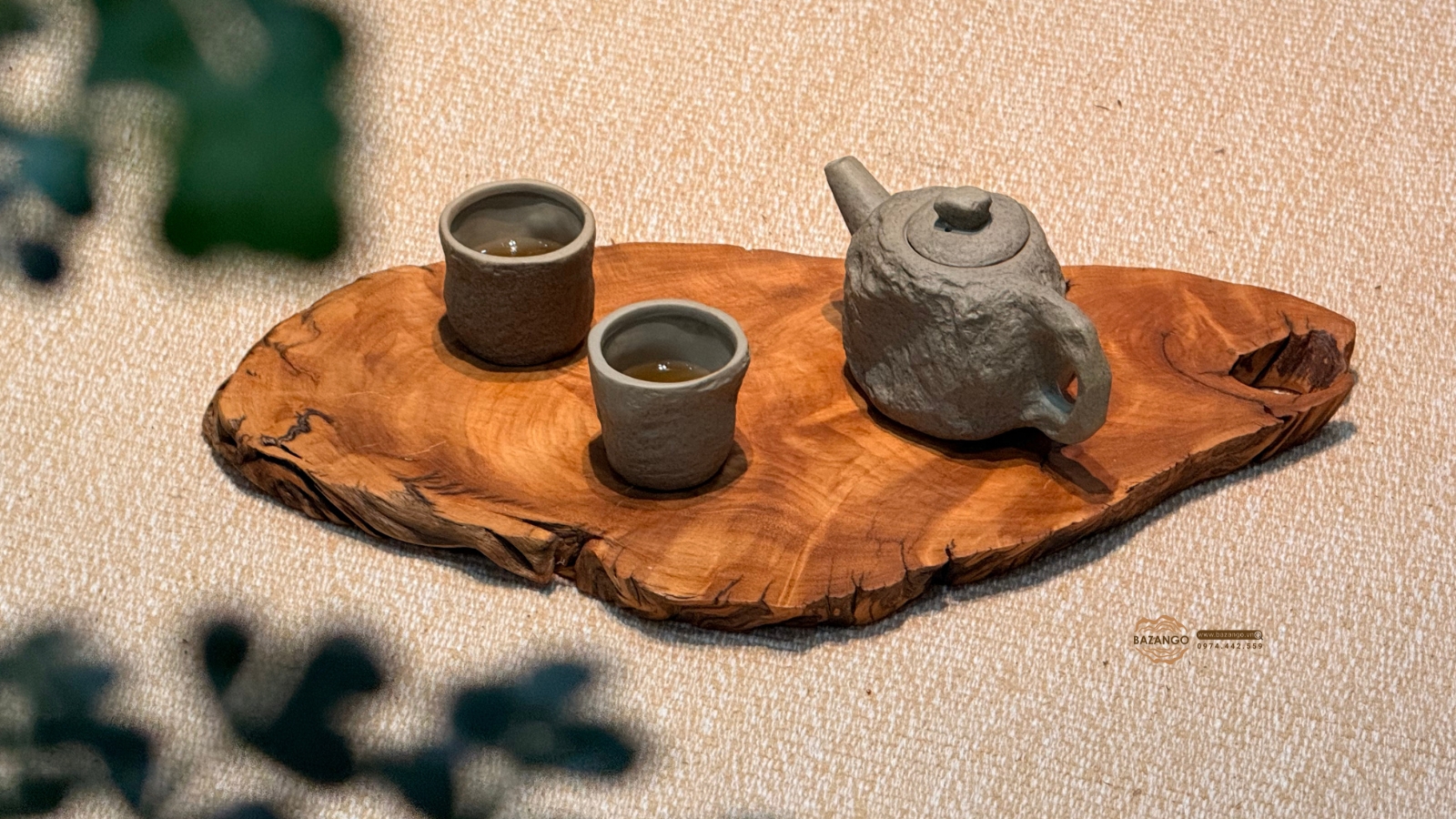 khay tra go tu nhien