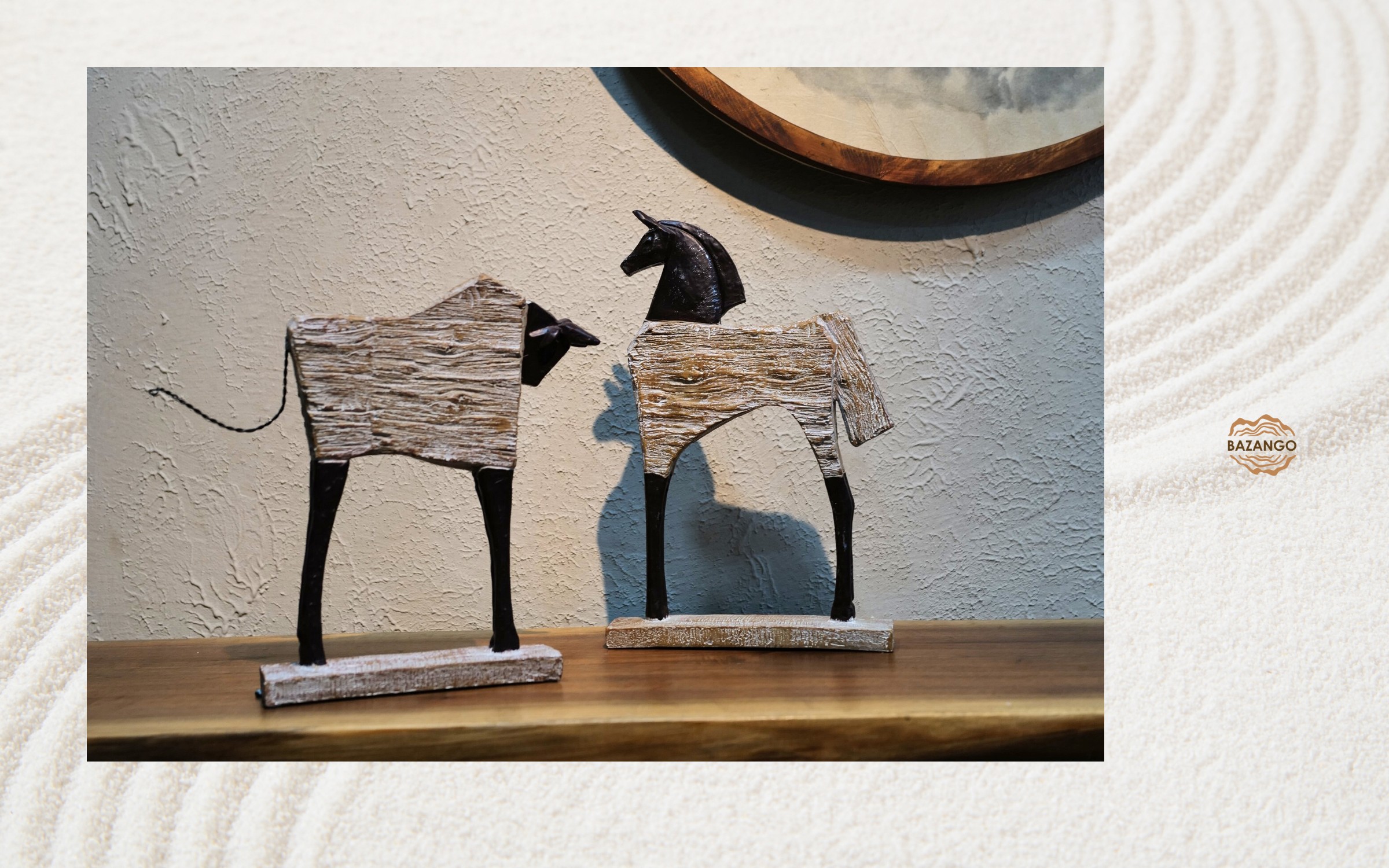 Bộ tượng "Horse Figurine"