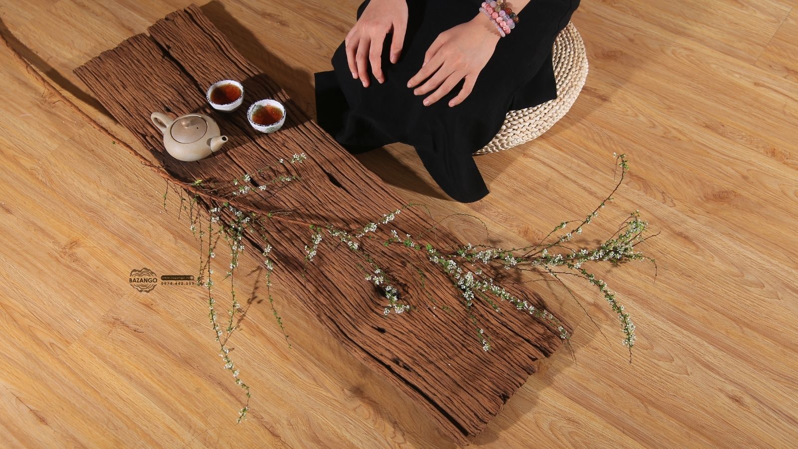 Khay trà gỗ tự nhiên