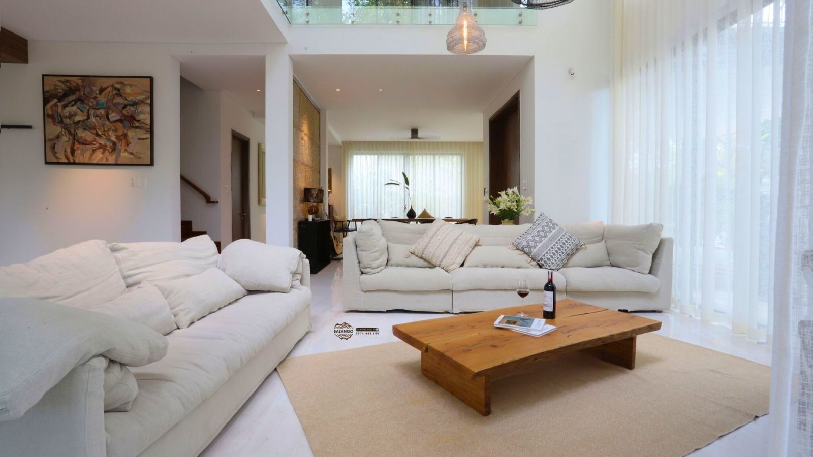 Bàn sofa gỗ tự nhiên