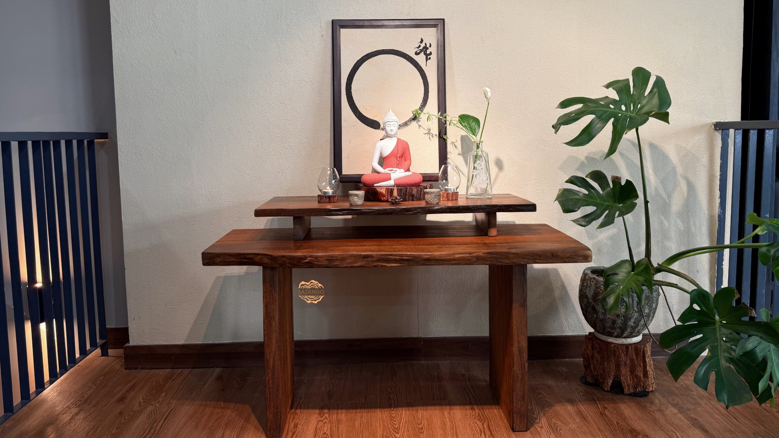 Kệ console gỗ tự nhiên