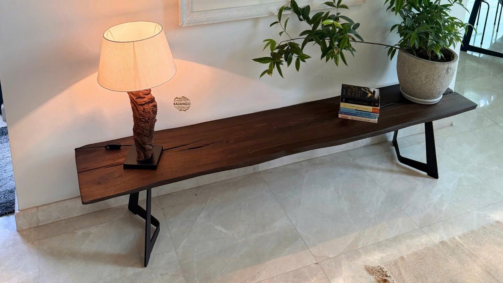 Kệ console gỗ tự nhiên
