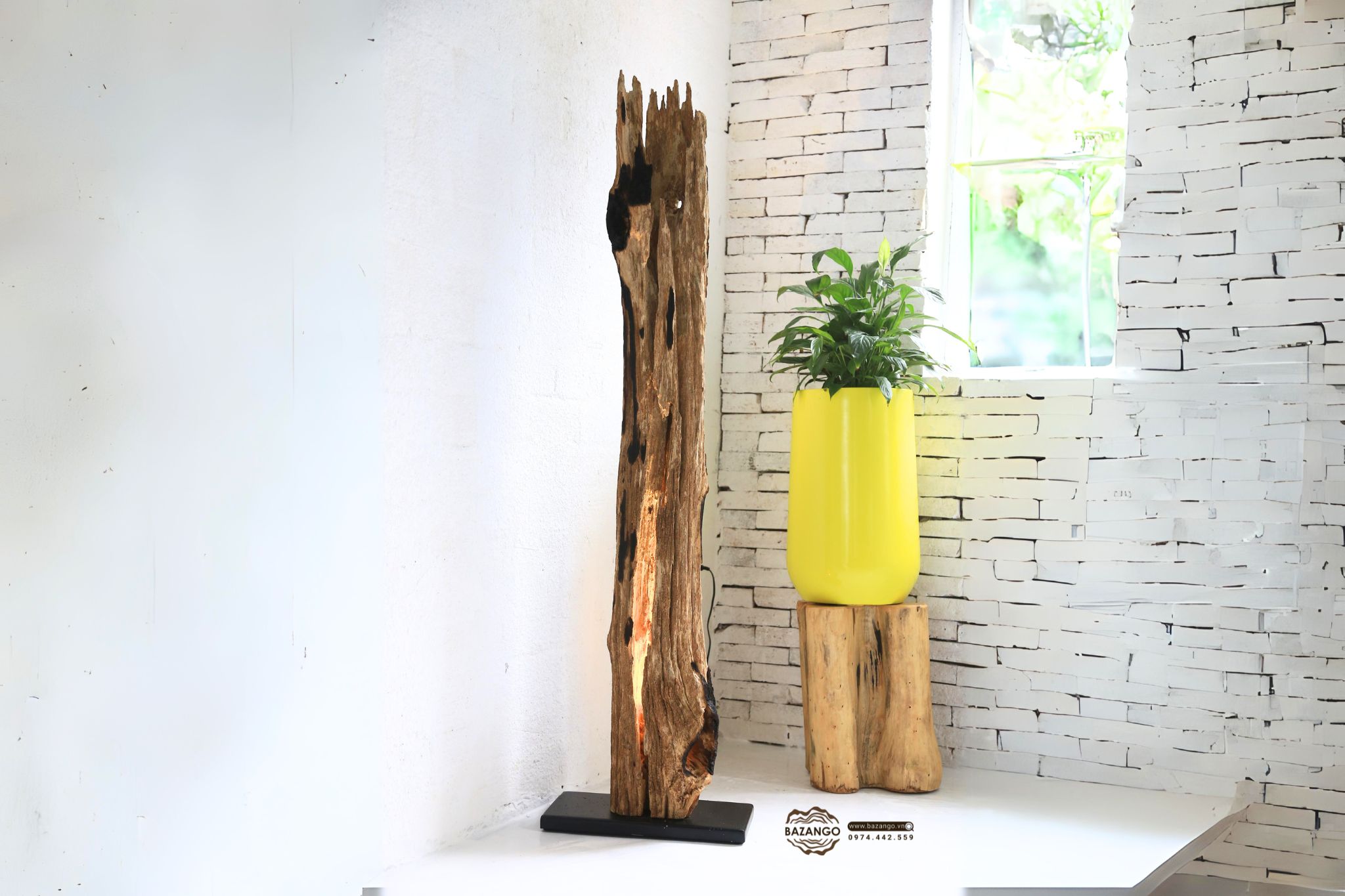 Bộ đèn đứng gỗ 