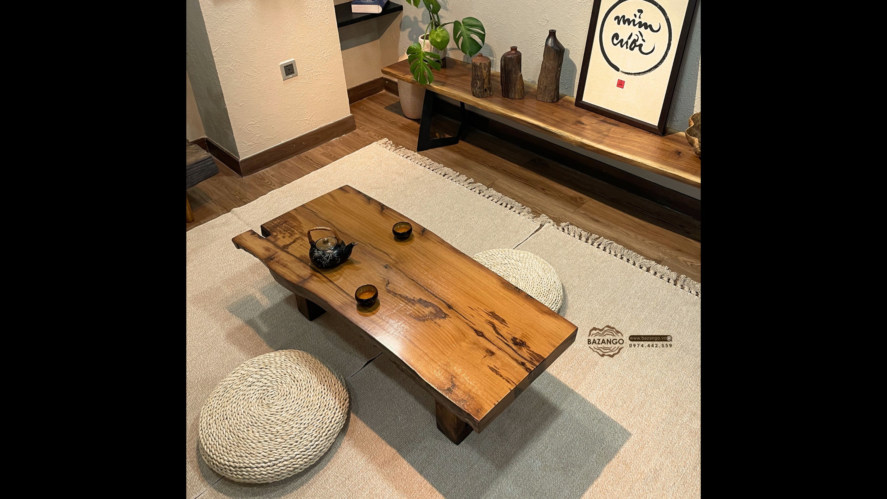 bàn trà gỗ tự nhiên