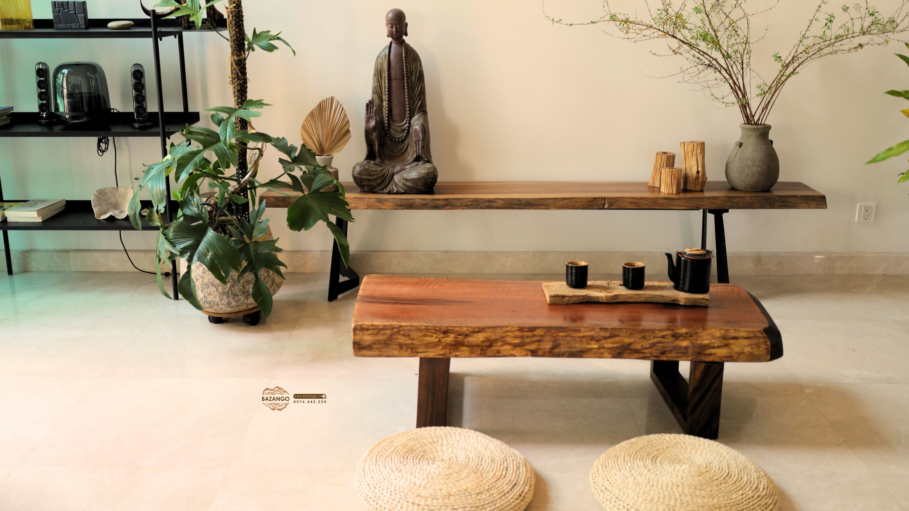Bàn trà gỗ tự nhiên