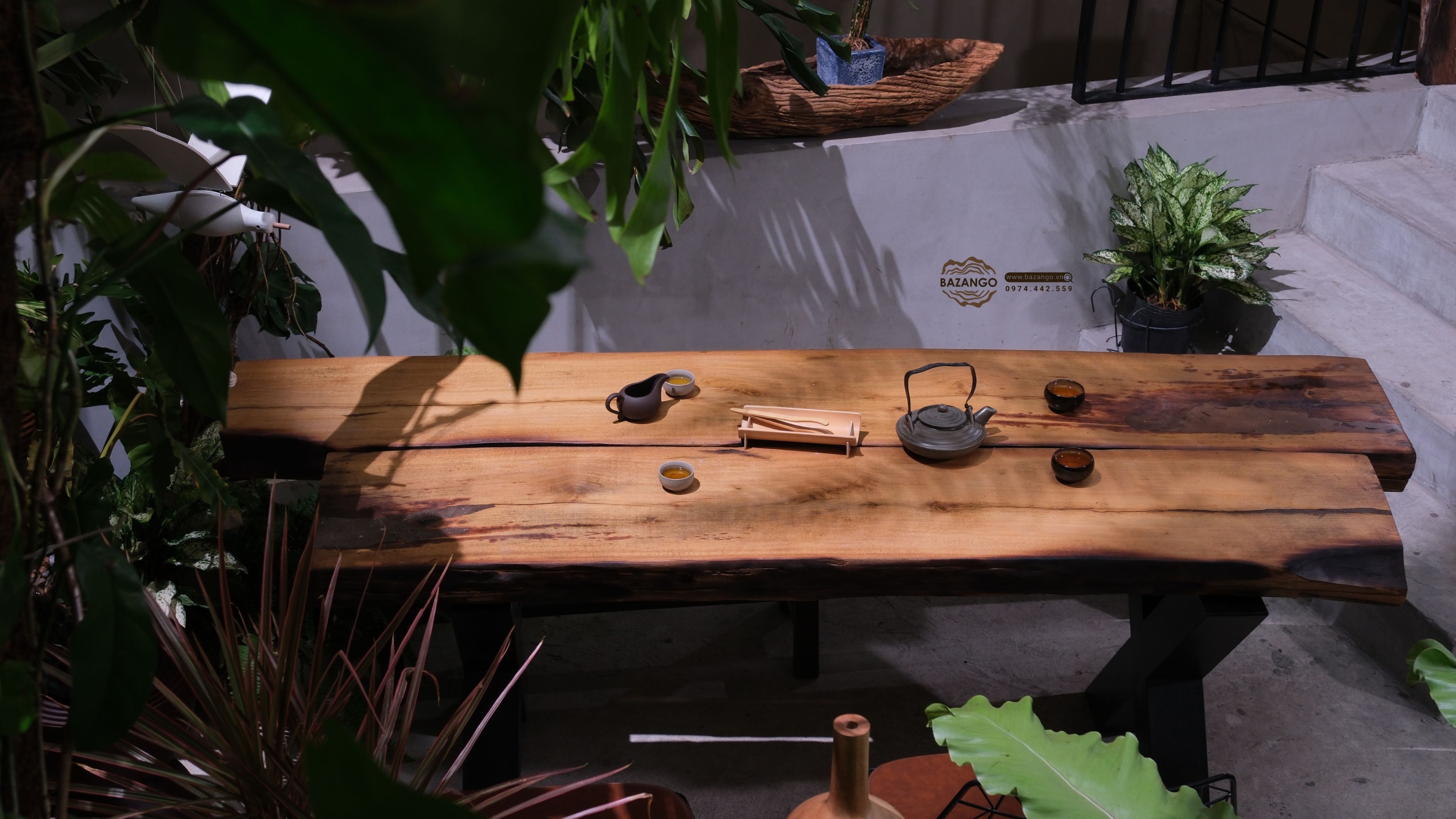 Bàn trà gỗ tự nhiên
