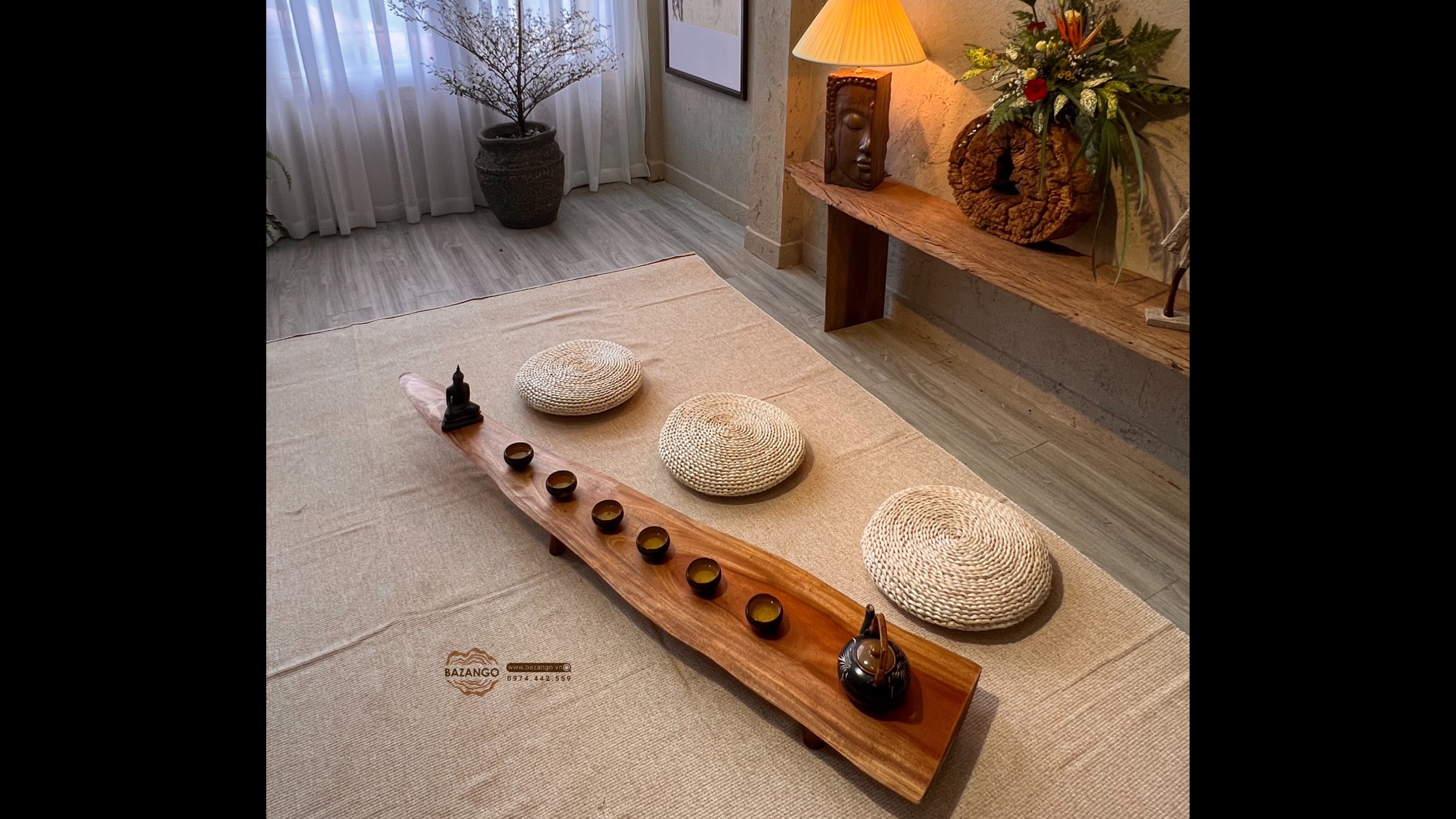Bàn trà gỗ tự nhiên