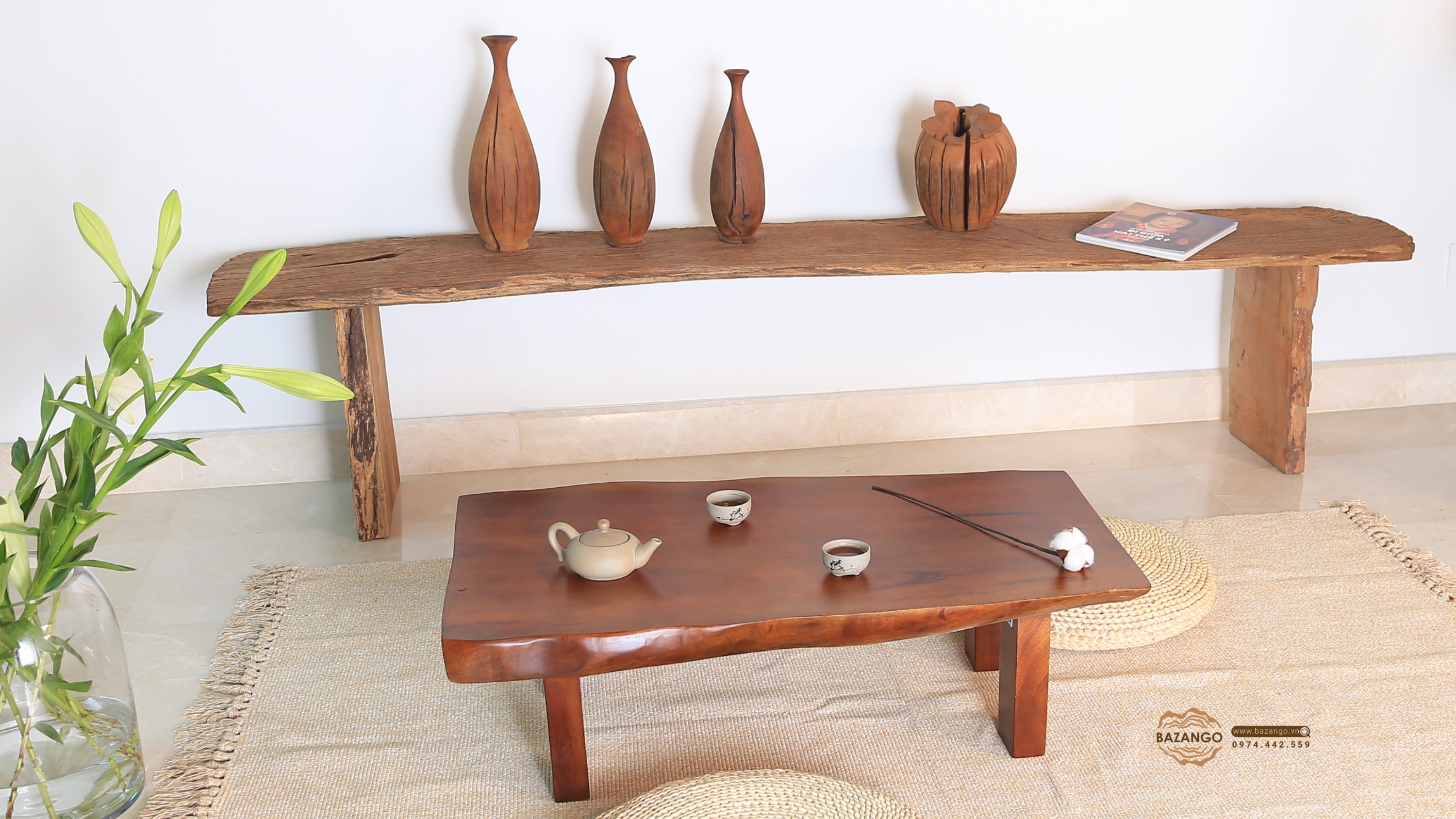 Console gỗ tự nhiên 
