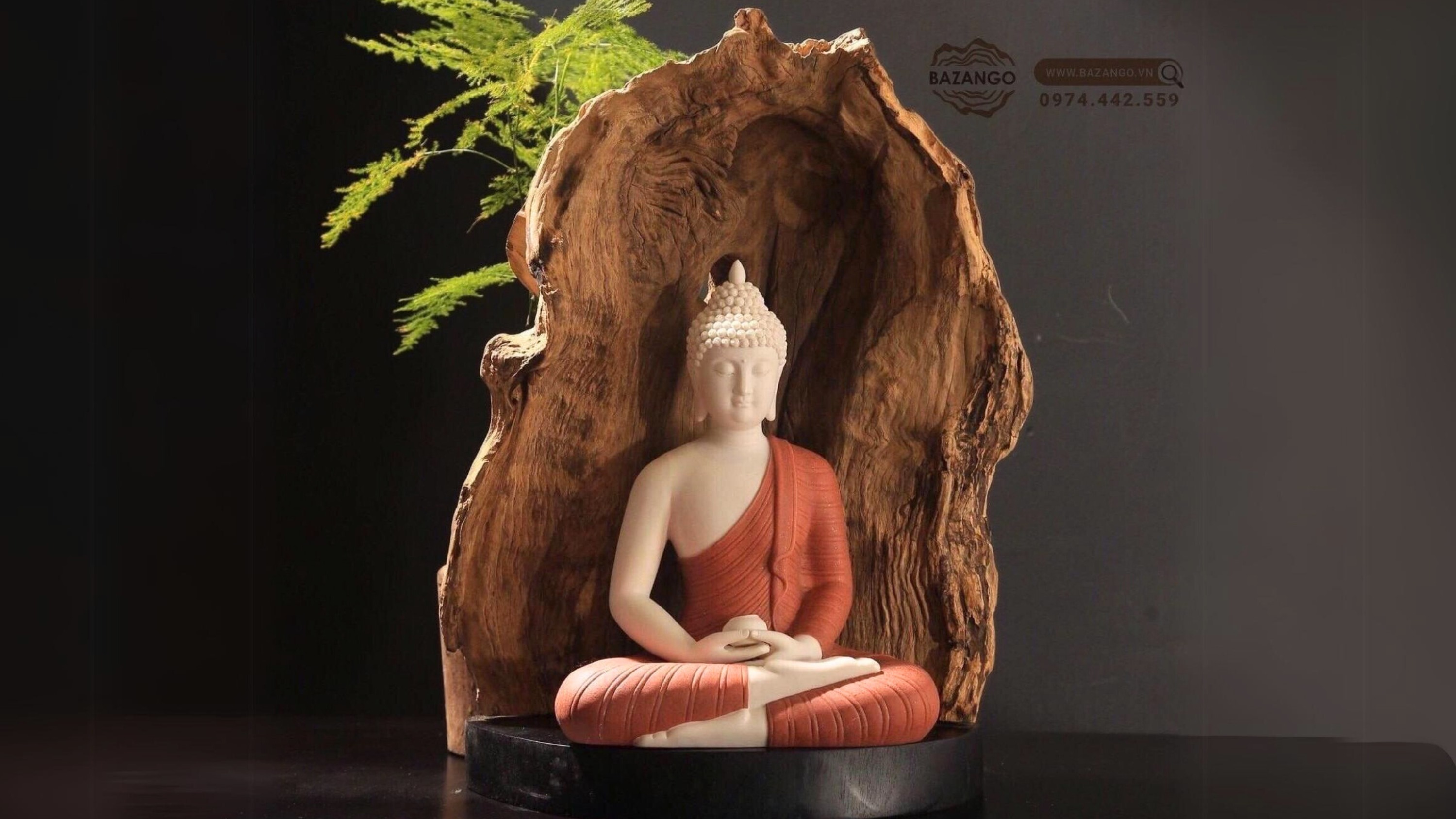 Tượng phật thích ca - gỗ lũa