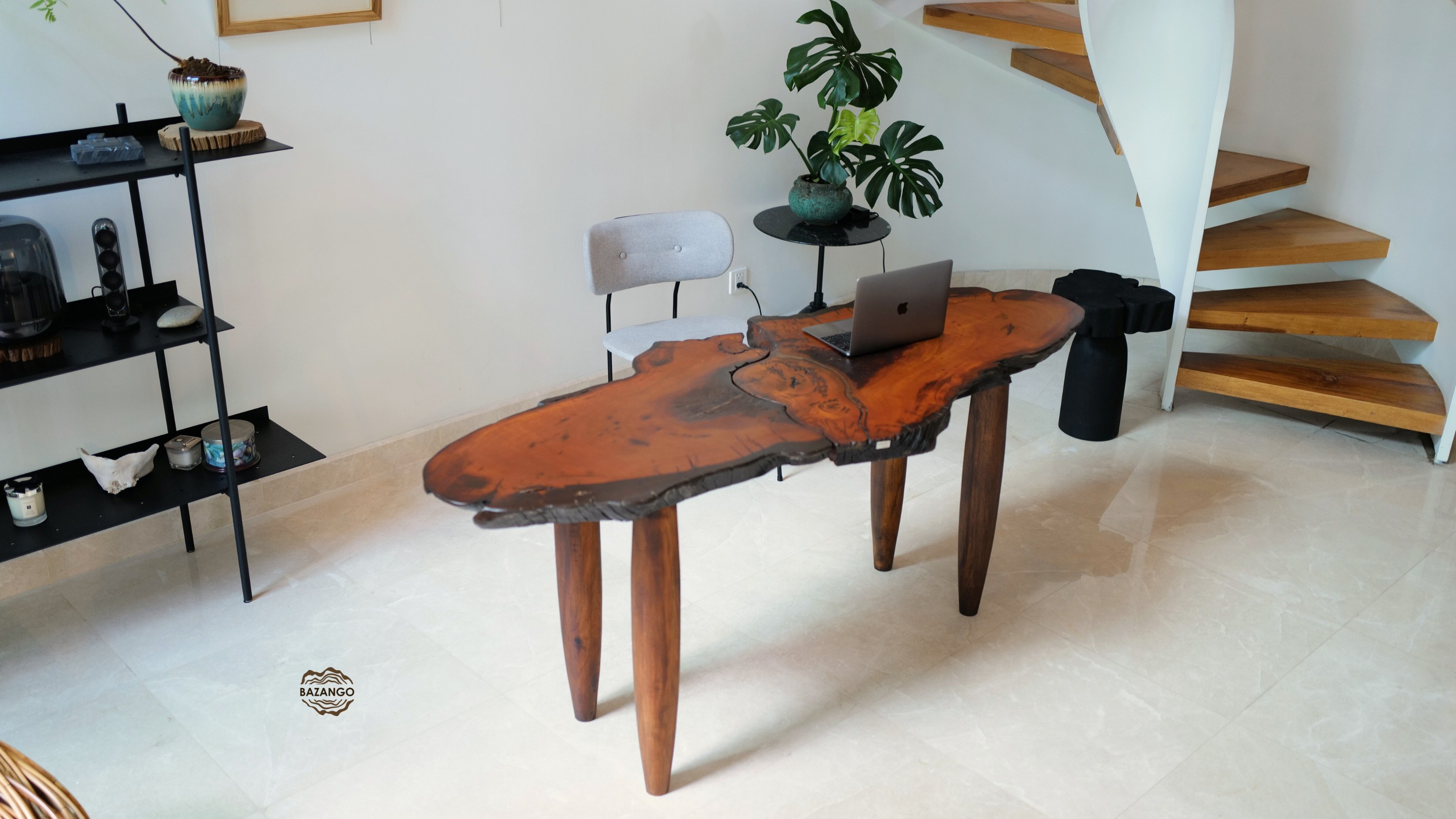 Bàn trà cao gỗ tự nhiên