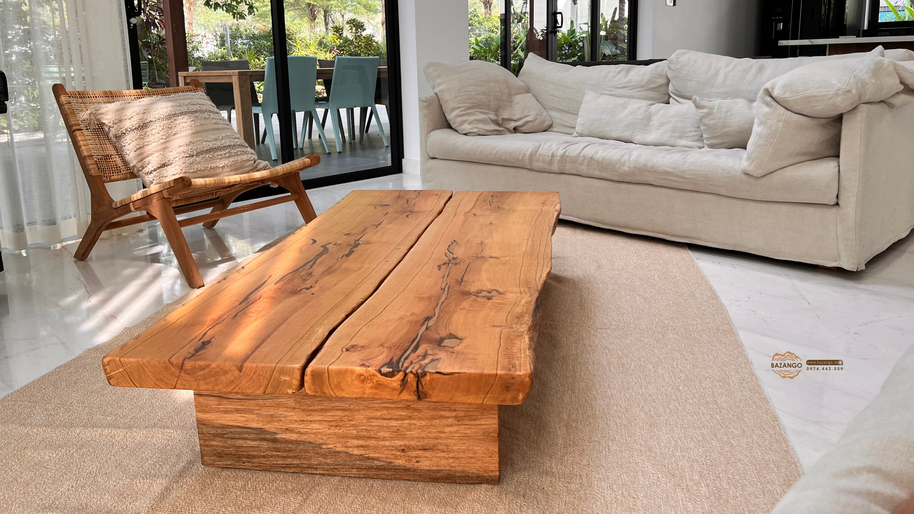 Bàn sofa gỗ hiện đại