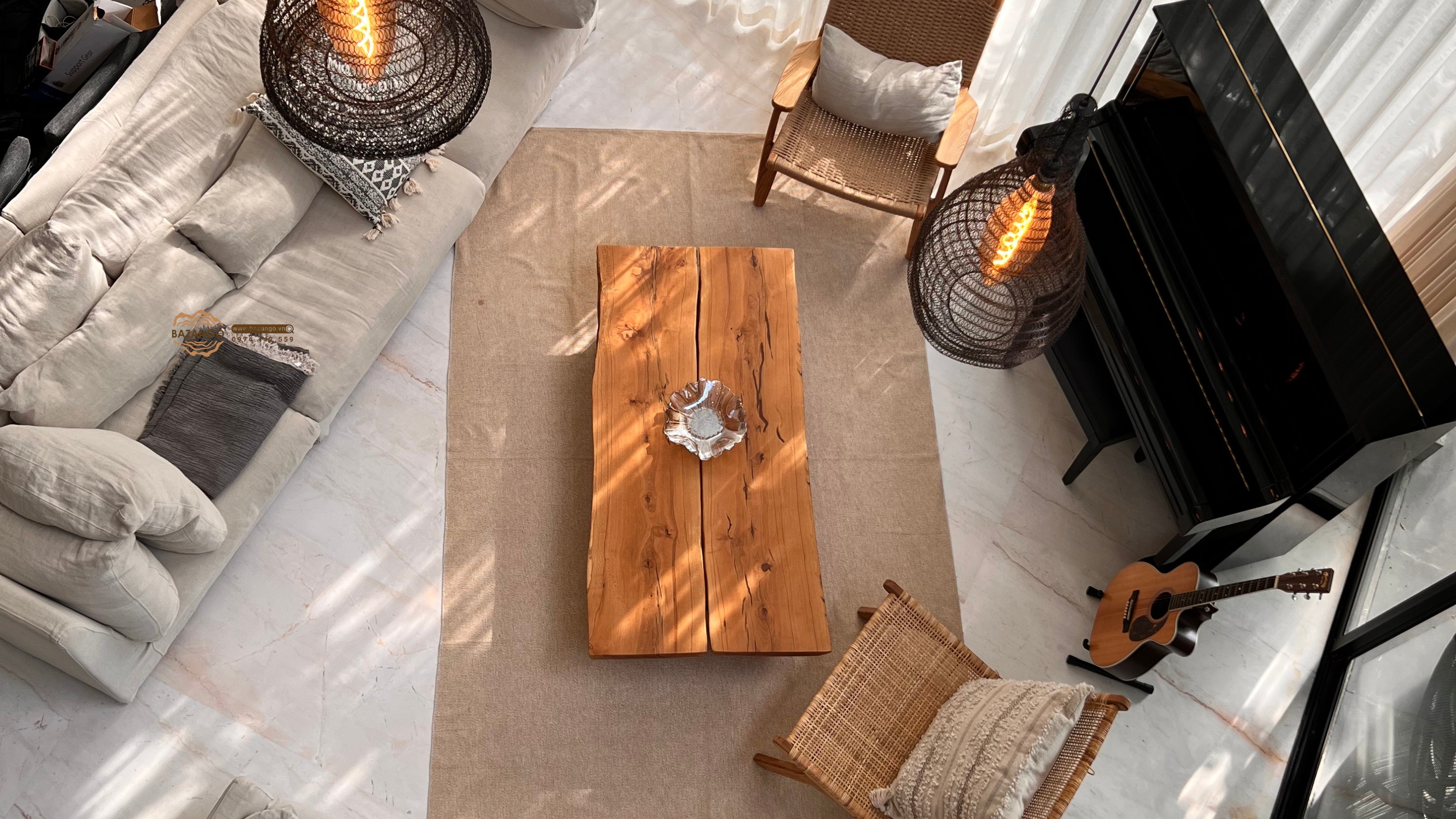 Bàn sofa gỗ phòng khách