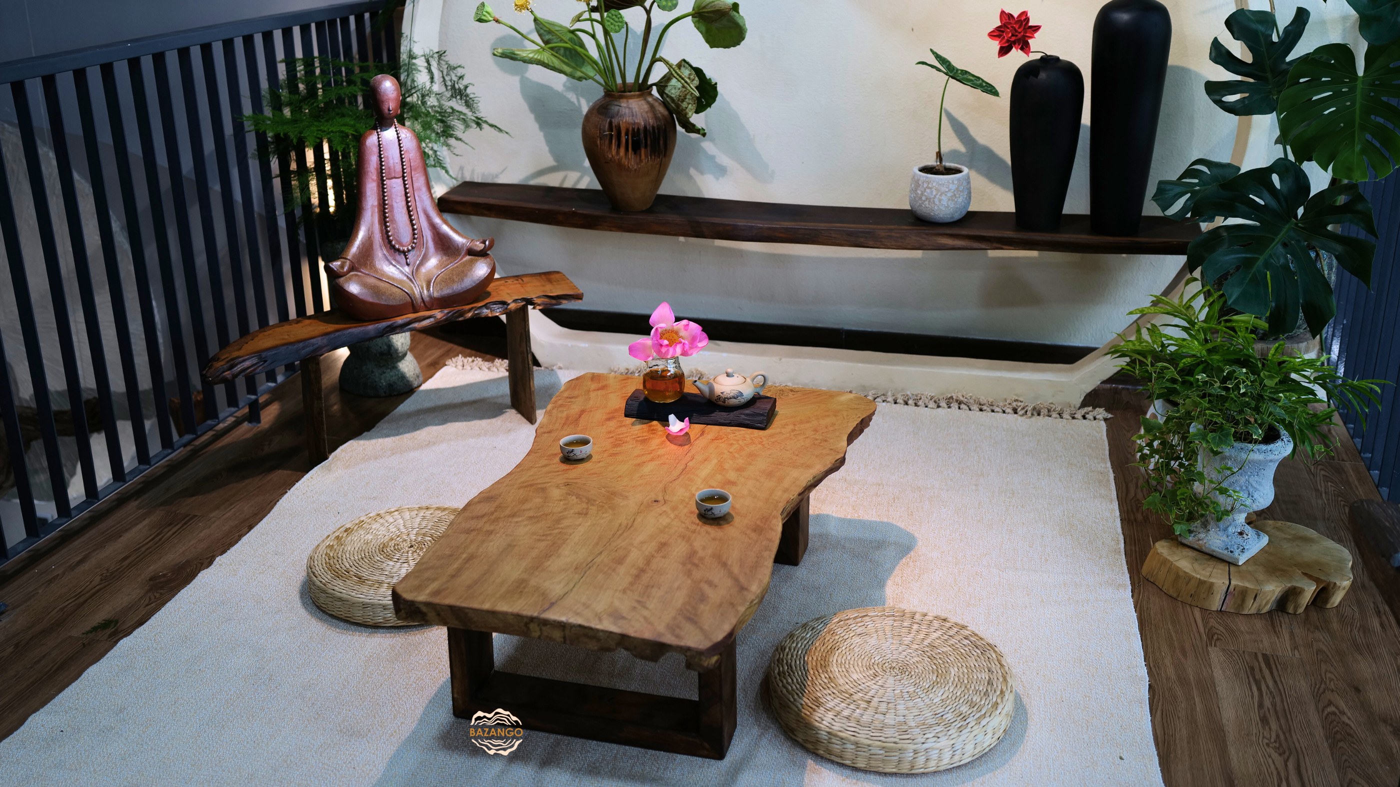 bàn trà gỗ tự nhiên