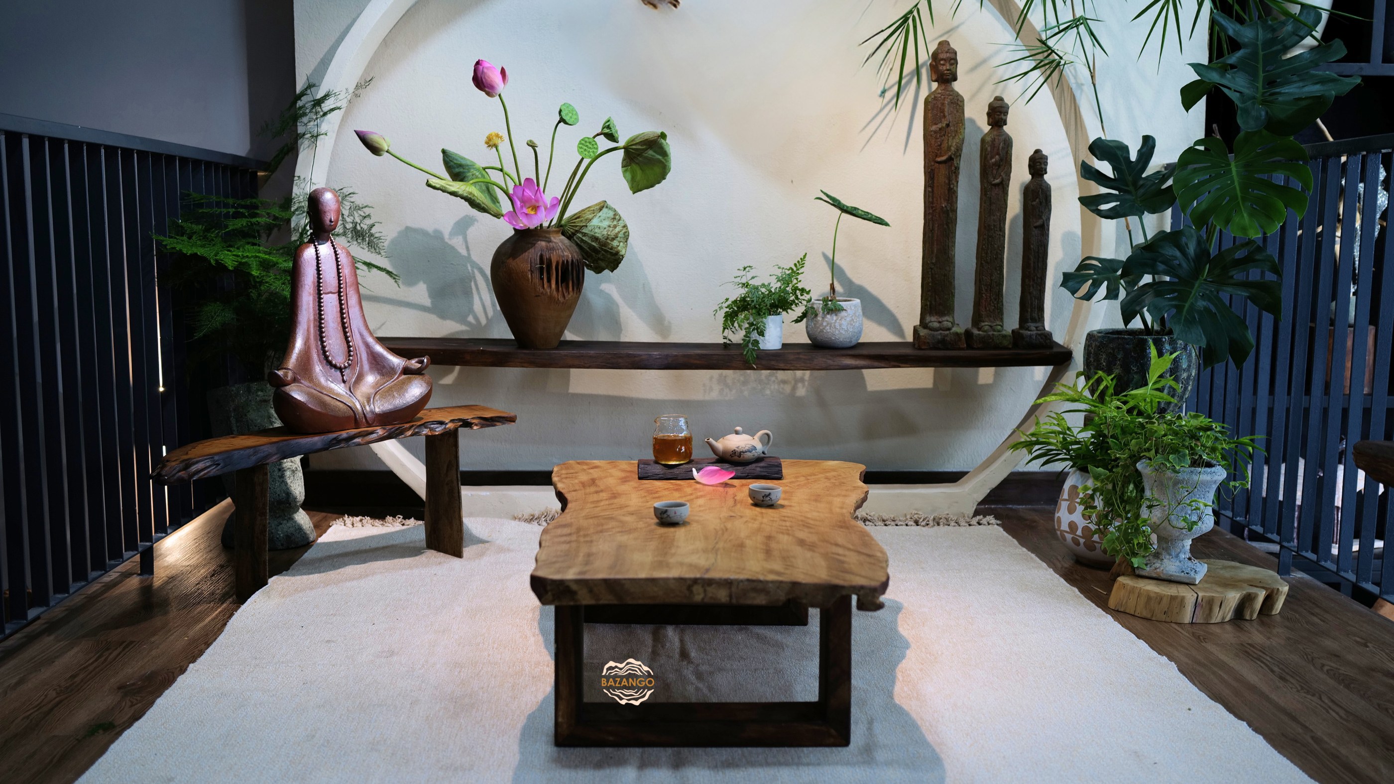 bàn trà gỗ tự nhiên