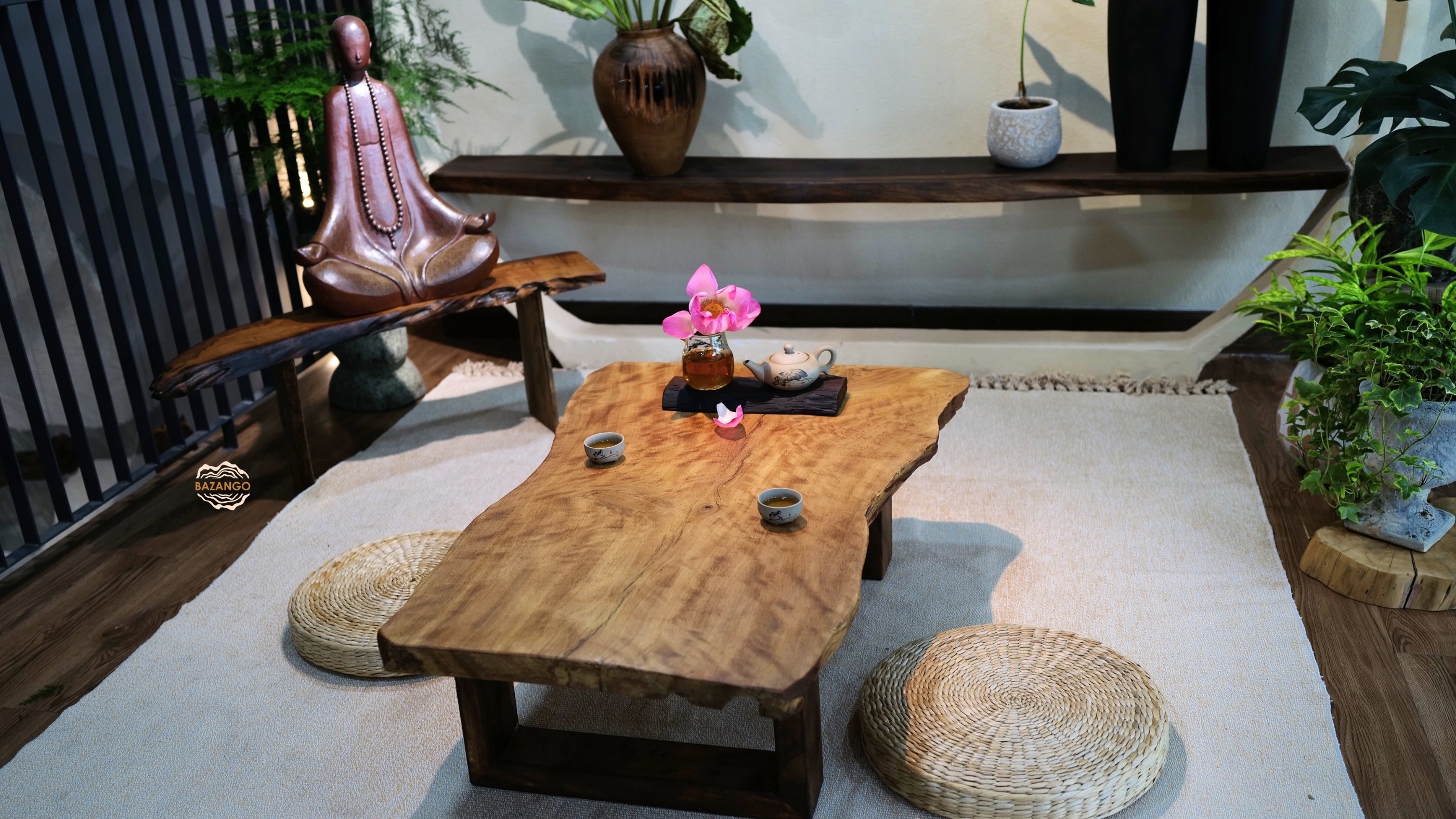 bàn trà gỗ tự nhiên