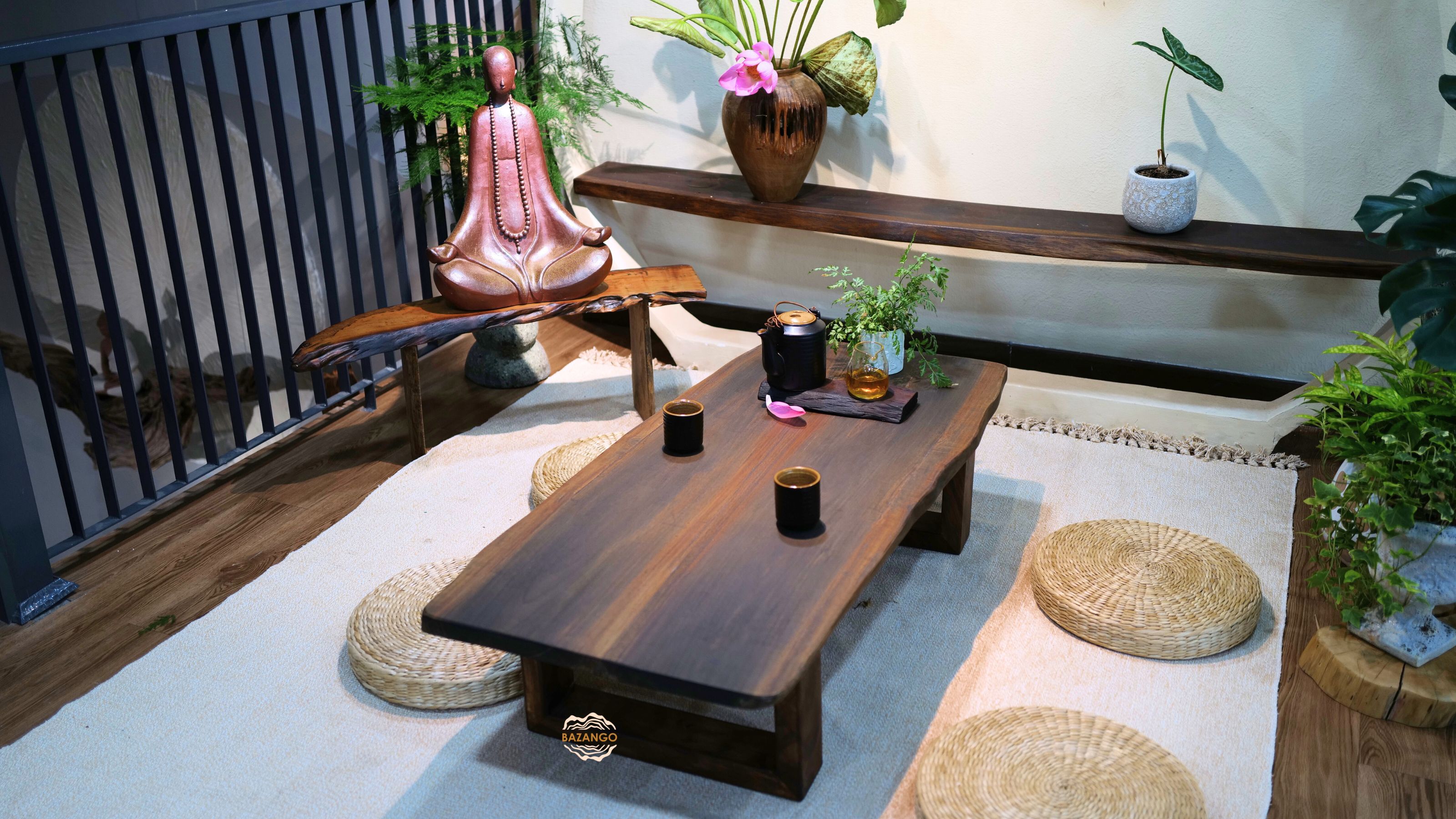 Bàn trà gỗ tự nhiên