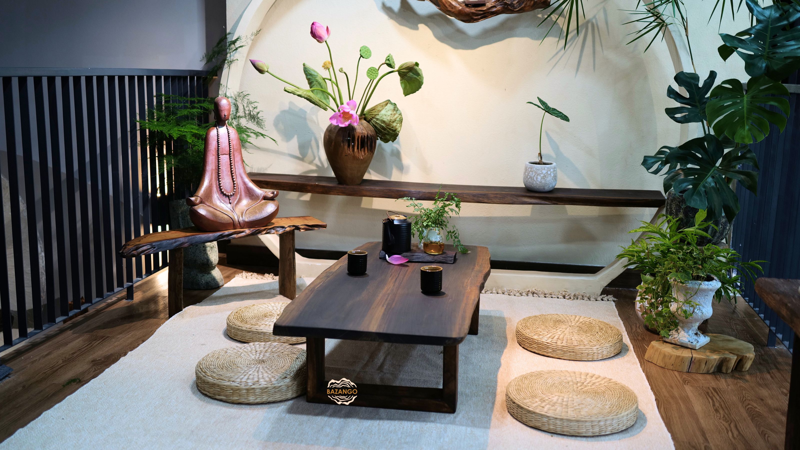 Bàn trà gỗ tự nhiên