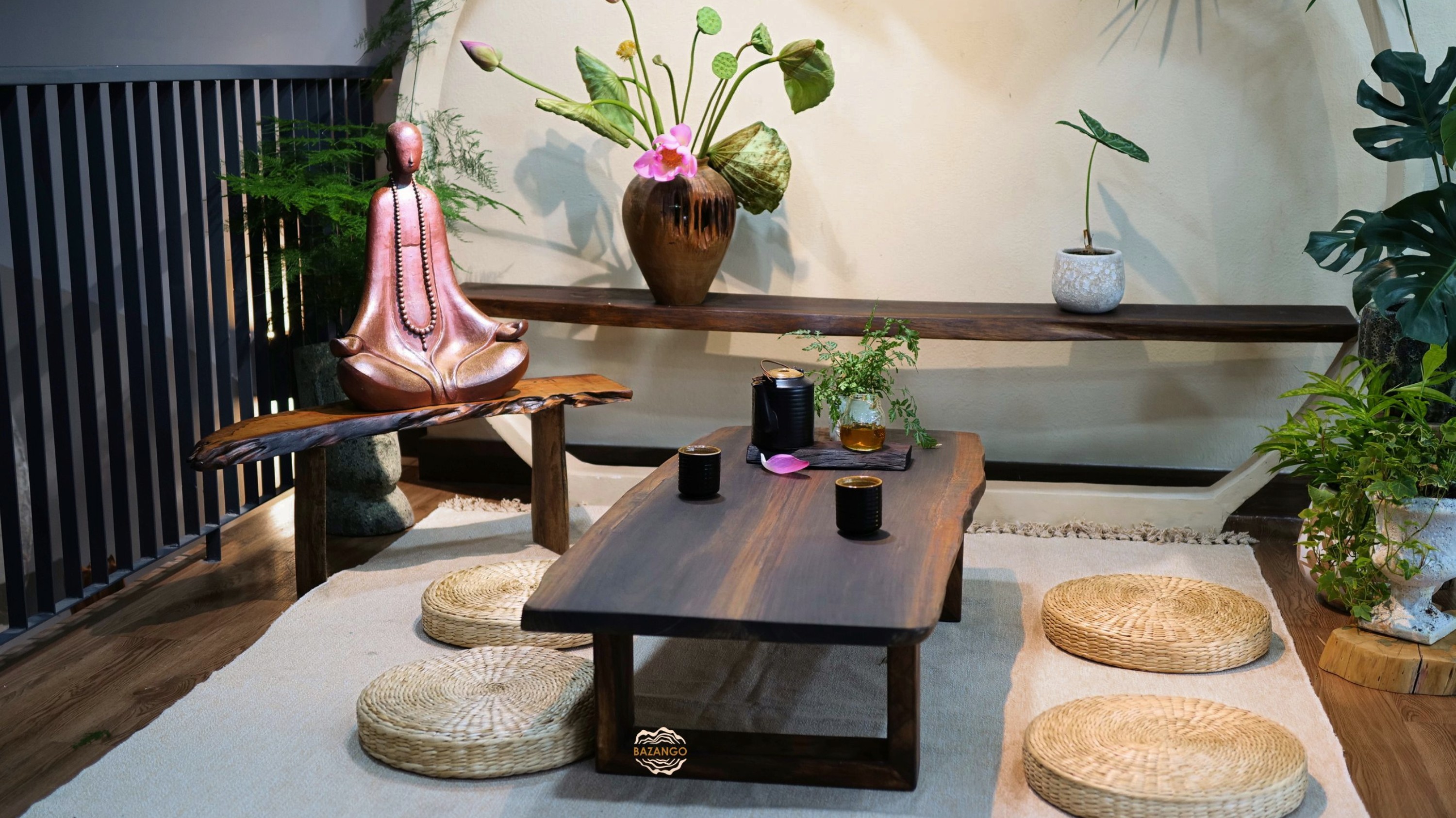Bàn trà gỗ tự nhiên