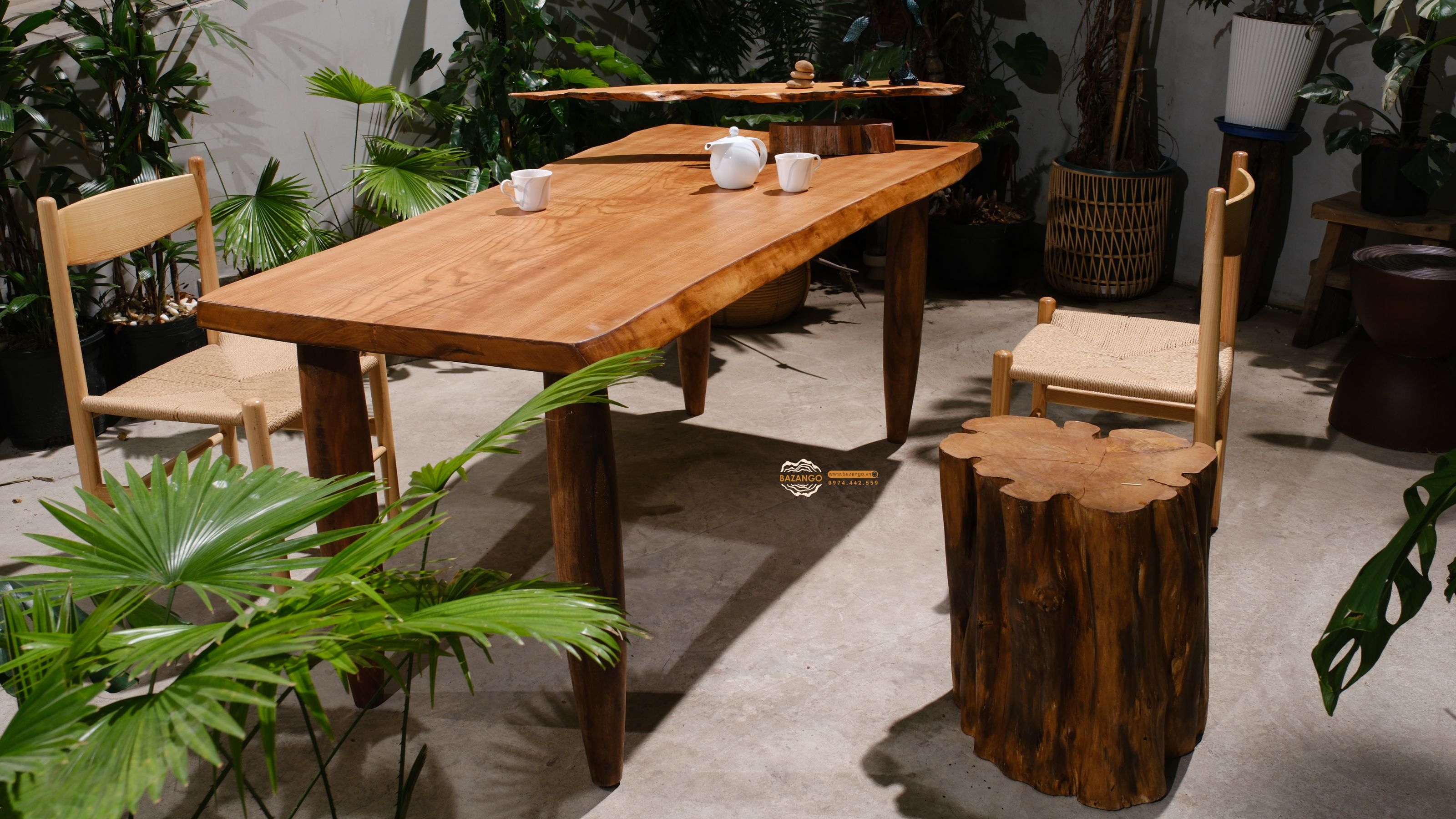 bàn trà gỗ tự nhiên
