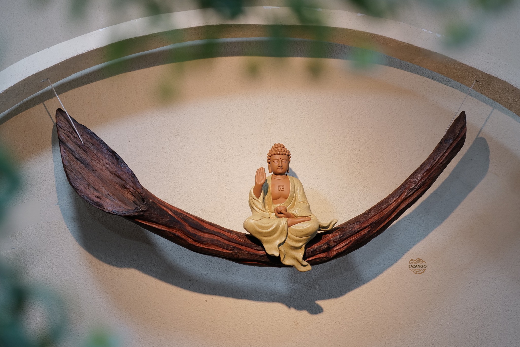 Tượng phật trang trí phòng trà