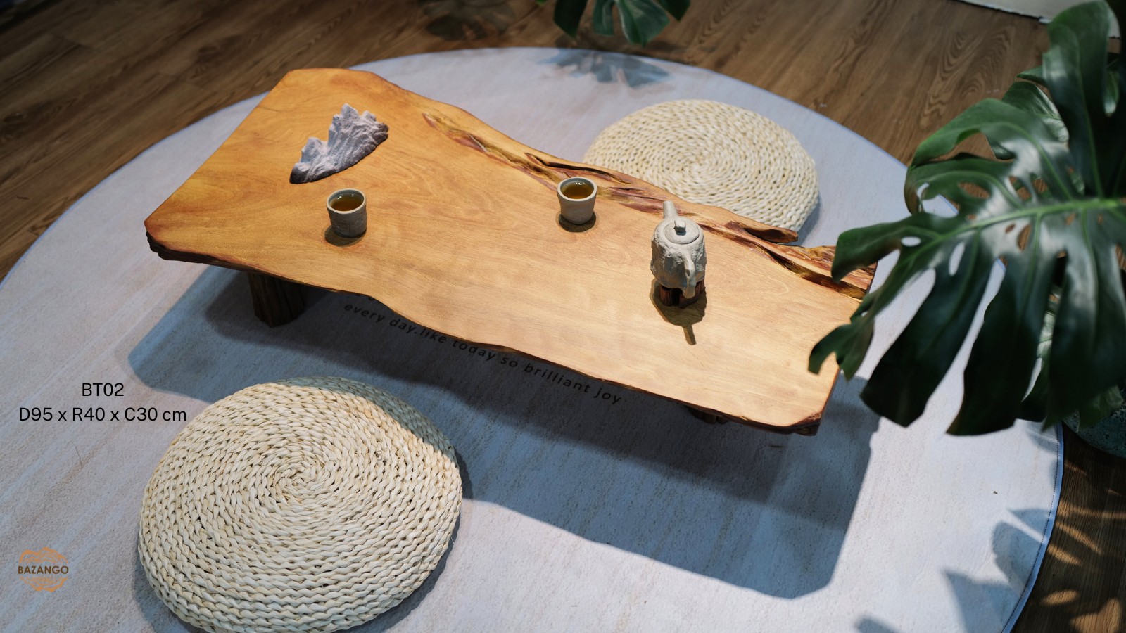 bàn trà gỗ phòng khách