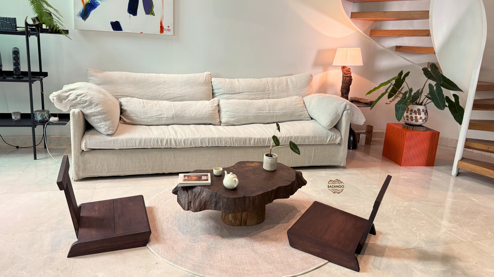 Sofa gỗ phong cách Nhật