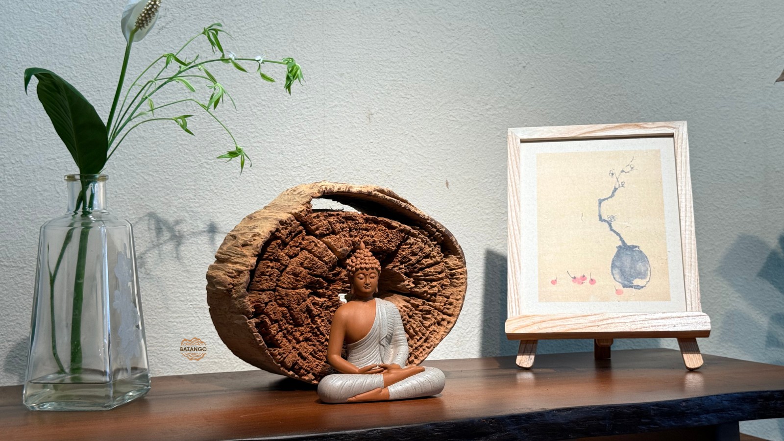 Tượng phật thích ca gỗ lũa